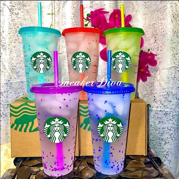 💖Starbucks🌈confetti color changing reusable cups - Picture 6 of 6